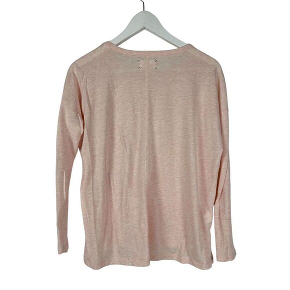 Lou & Grey Pink Heather Long Sleeve T-Shirt Size Small Scoop Neck - Picture 2 of 7